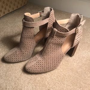 Booties - tan leather